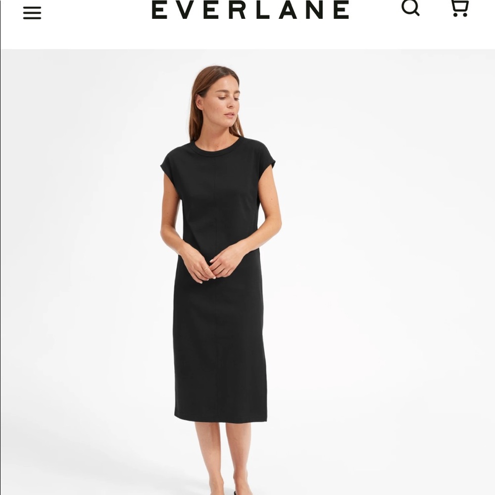 Everlane luxe cotton tee dress
